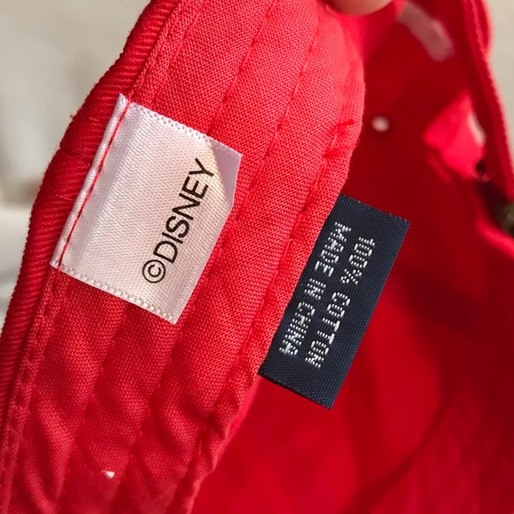 Disney Vacation Club Member embroidered hat with logo strap bright red - Picture 7 of 7